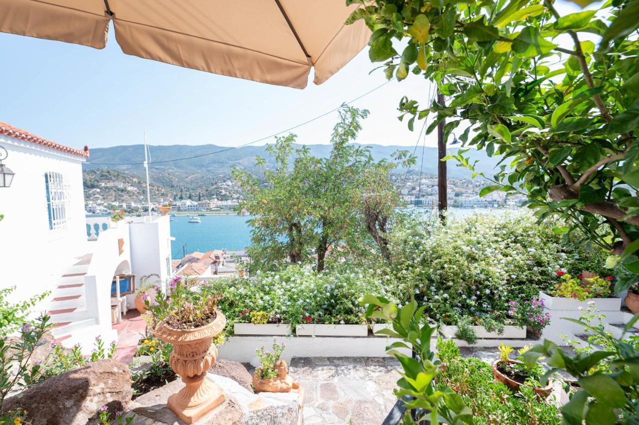 Traditional House Under The Clock Tower With Sweet View Poros Town Exteriör bild